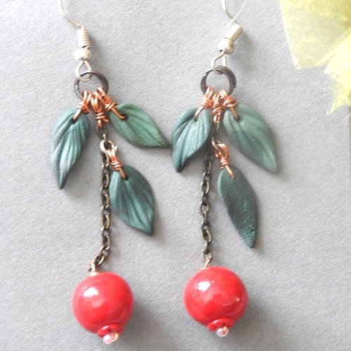 Boucles d oreilles goyavier