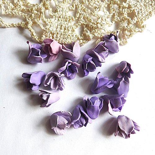 Lot 18 clochettes violettes