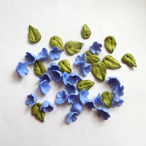 Lot de 20 fleurs de myosotis