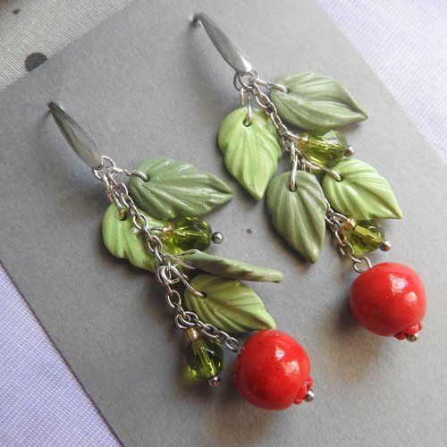 Boucles d oreilles" goyavier"