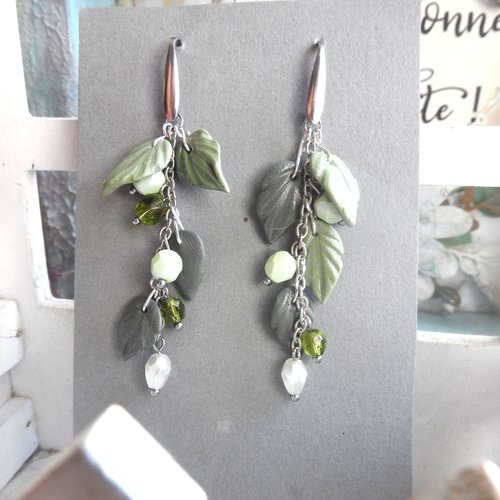 Boucles d oreilles "bouleau"