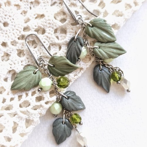 Boucles d oreilles "bouleau"