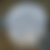Grande nappe ronde  tricot d'art en coton beige. dentelle aux aiguilles. tricot fait main.