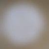 Grande nappe ronde  tricot d'art en coton beige. dentelle aux aiguilles. tricot fait main.