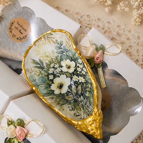 Petite coquille décorative personnalisée – cadeau invité mariage / baptême
