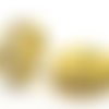 X 25 perles intercalaires rondelles strass blanc en métal doré 8 mm