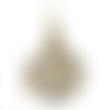X 1 pendentif cage de bali bola mexicain motif papillon  pour bille d'harmonie bébé couleur bronze 3,4 x 2,7 cm