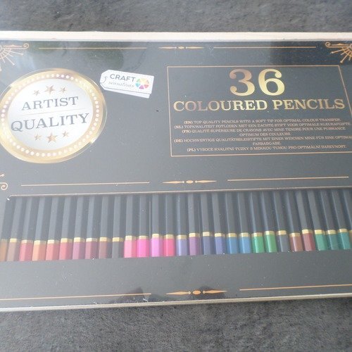 X 1 boite de 36 mixte crayons de couleurs de qualité supérieure
