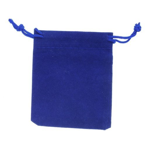 X 10 sachets/pochettes cadeaux velours bleu marine 9 x 7 cm