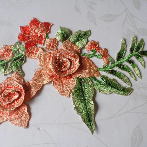 Appliqué Dentelle Guipure Fleur Polyester - 32x32 Cm - DIY Couture, Décoration Vêtement