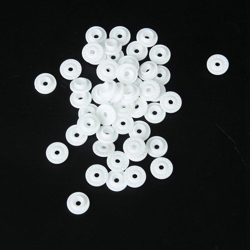 Boutons-pression En Résine Transparente KAM, Boutons-pression En Plastique, Attaches, Boutons-pression, Bouchons T5, 50 Ensembles