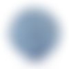 X 1 perle polymère strass bleu boule de bola musicale de grossesse grelot mexicain  18 mm 