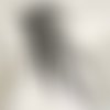 X 1 grande applique guipure dentelle venise queue de paon noir à coudre 57 x 26 cm @ww1