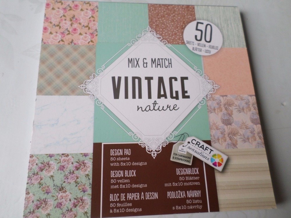 Ensemble de Papier à Motif Vintage Papier de Scrapbooking Papier