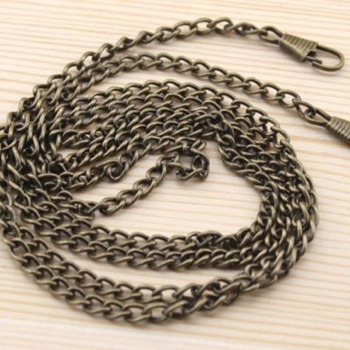 60 cm chaîne de sac à main métal couleur bronze