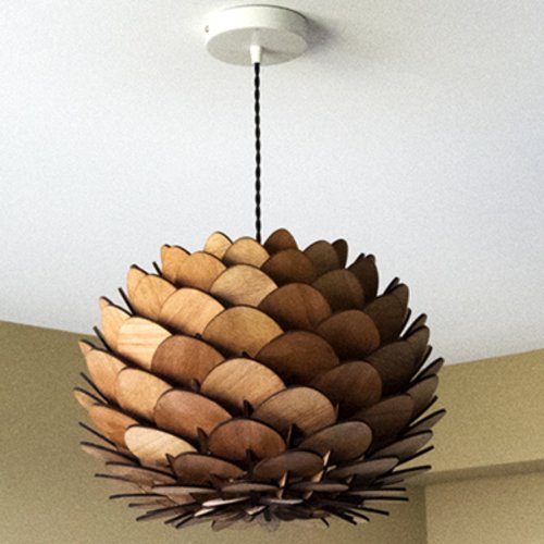 70cm, luminaire en bois, suspension ( livré non assemblé )