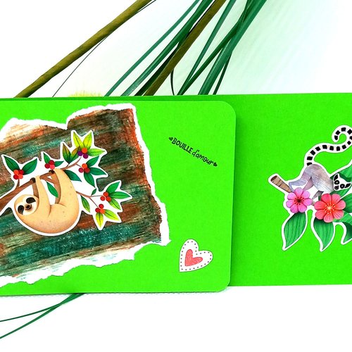 Carte anniversaire/fête pour petit garçon| carte animaux pour garçon| garçon-anniversaire-fête