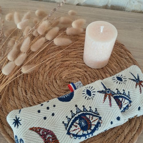Masque à yeux à la lavande motif troisième œil