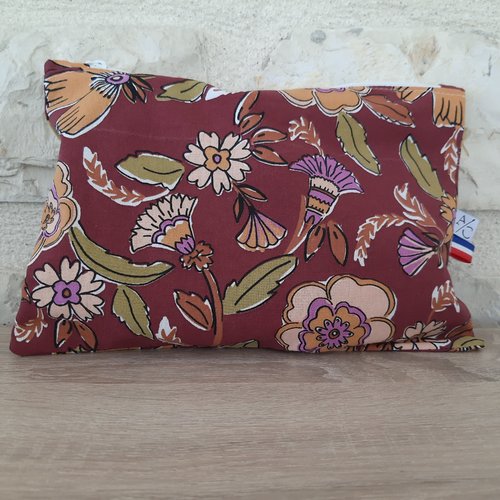 Pochette rangement sport yoga rouge indien