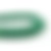 1 perle en verre 8x5mm vert foncé