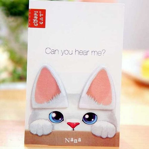 1 mémo pad sticky notes oreilles de chat kawaii nana