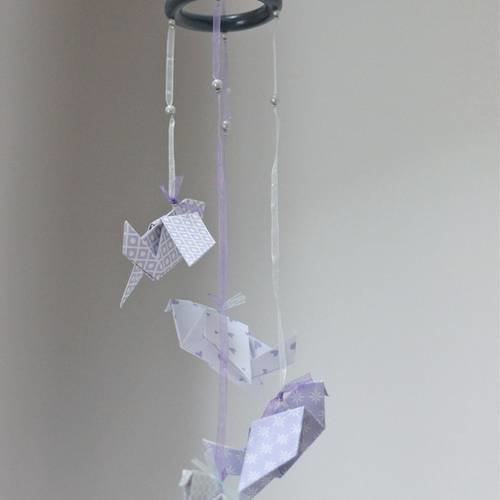 Mobile origami oiseaux