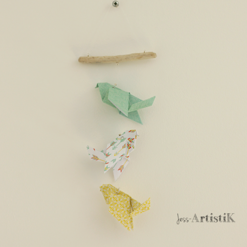 Pochettes origami - Un petit bout de fil