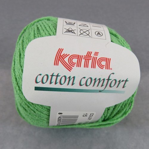 Coton katia cotton comfort vert foncé pelote fil coton polyamide