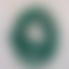 Perles malachite synthétique 8mm ronde verte rayé noir - lot de 10