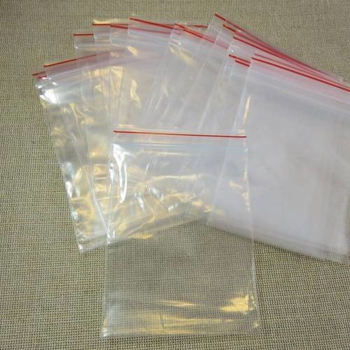 100 pochettes 5x5cm sachets zip plastique pour rangement de perles  paillettes pendentifs ou autres objets cadeaux - Un grand marché