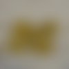 Perles en verre palet jaune ocre 10mm - lot de 18