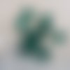 Perles en verre à facette vert malachite 8mm - lot de 10