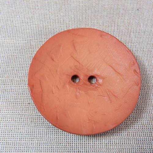 Grand bouton orangé effet poterie 60mm marque dill