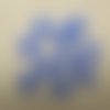 Breloques rond bleu émaillé pendentif sequins 12mm - lot de 10