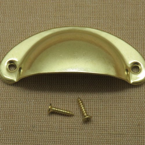 Poignée demi-cercle doré tiroir bouton porte placard style rétro ancien