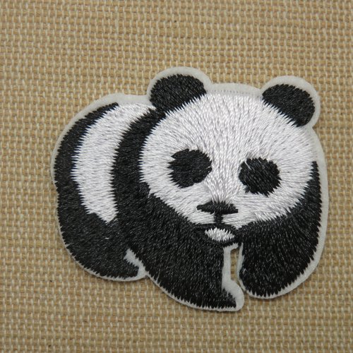Patch panda écusson thermocollant pour vêtement