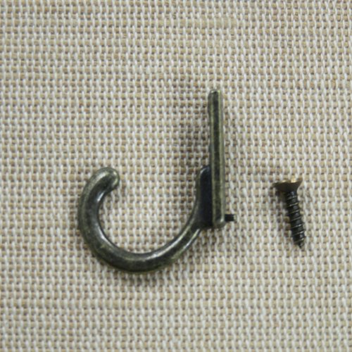 Patère - 4 crochets en aluminium coloris bronze
