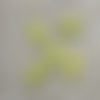 Breloques marquise sequins émaillé jaune 16mm apprêt bijoux - lot de 5