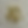 Perles cube 4mm or ccb carré géométrique - lot de 25