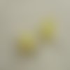 Perles agate goutte jaune 12x8mm pierre de gemme - lot de 2