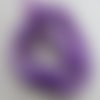 Perles coquille rondelle violet 6mm heishi irrégulier - lot de 20
