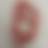 Perles coquille rondelle rouge orangé 8mm heishi irrégulier - lot de 20