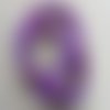 Perles coquille rondelle violet 8mm heishi irrégulier - lot de 20