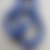 Perles coquille rondelle bleu 8mm heishi irrégulier - lot de 20