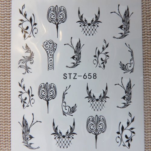 Nails-art stickers d'ongle décalcomanie - étiquettes décoration d'ongle festif
