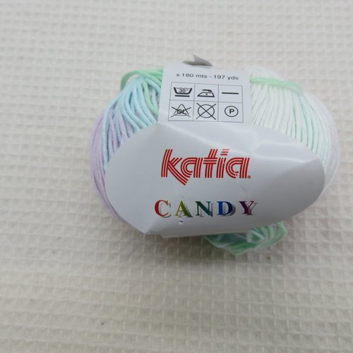 Fil coton katia candy multicolore pelote fils 100% coton travaux tricot crochet