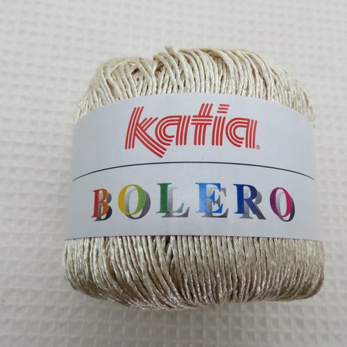 Fil katia bolero beige pelote fils coton et polyester