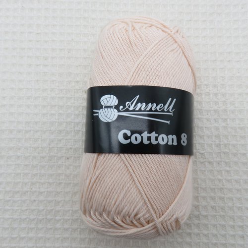 Coton annell cotton 8 abricot pelote fil 100% coton