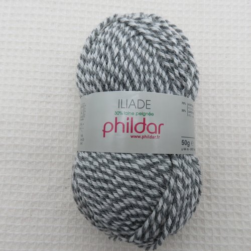 Pelote iliade brume phildar acrylique laine peignée