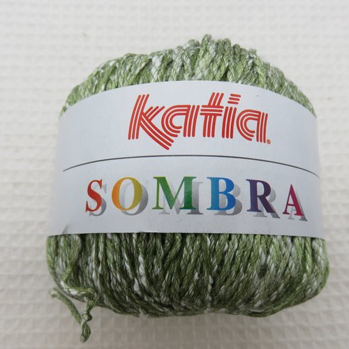 Fil katia sombra vert pelote fils lin coton polyamide